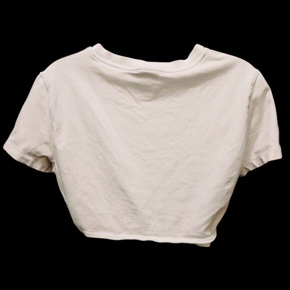 2/$20 Adidas White & Black Cropped Top Size: M - Picture 6 of 7